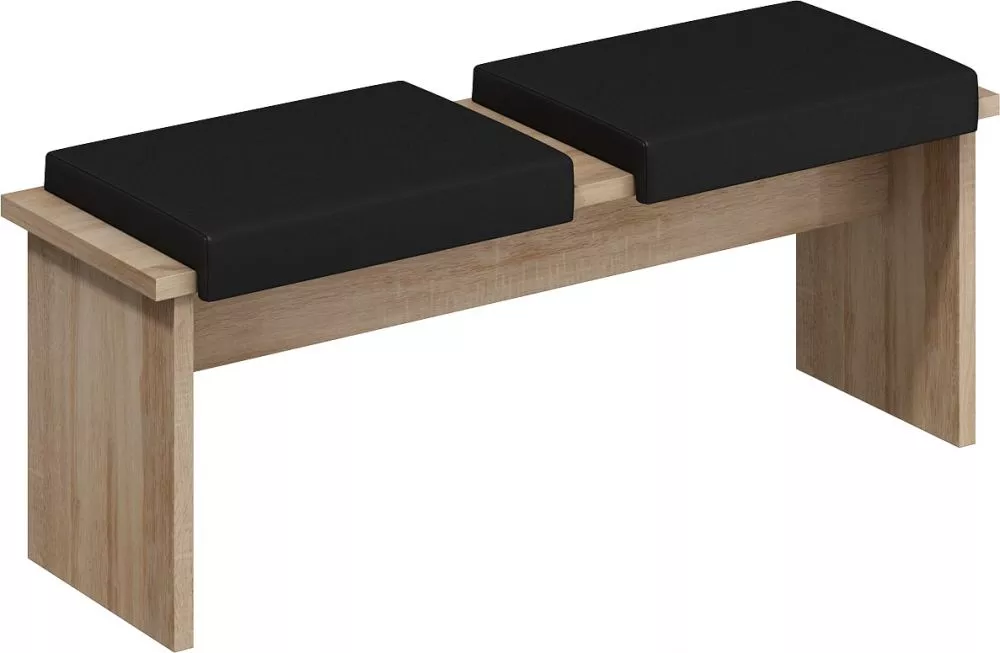 Krēsls Bond BON 05 sonoma · Melna · 120 × 38 × 48 cm