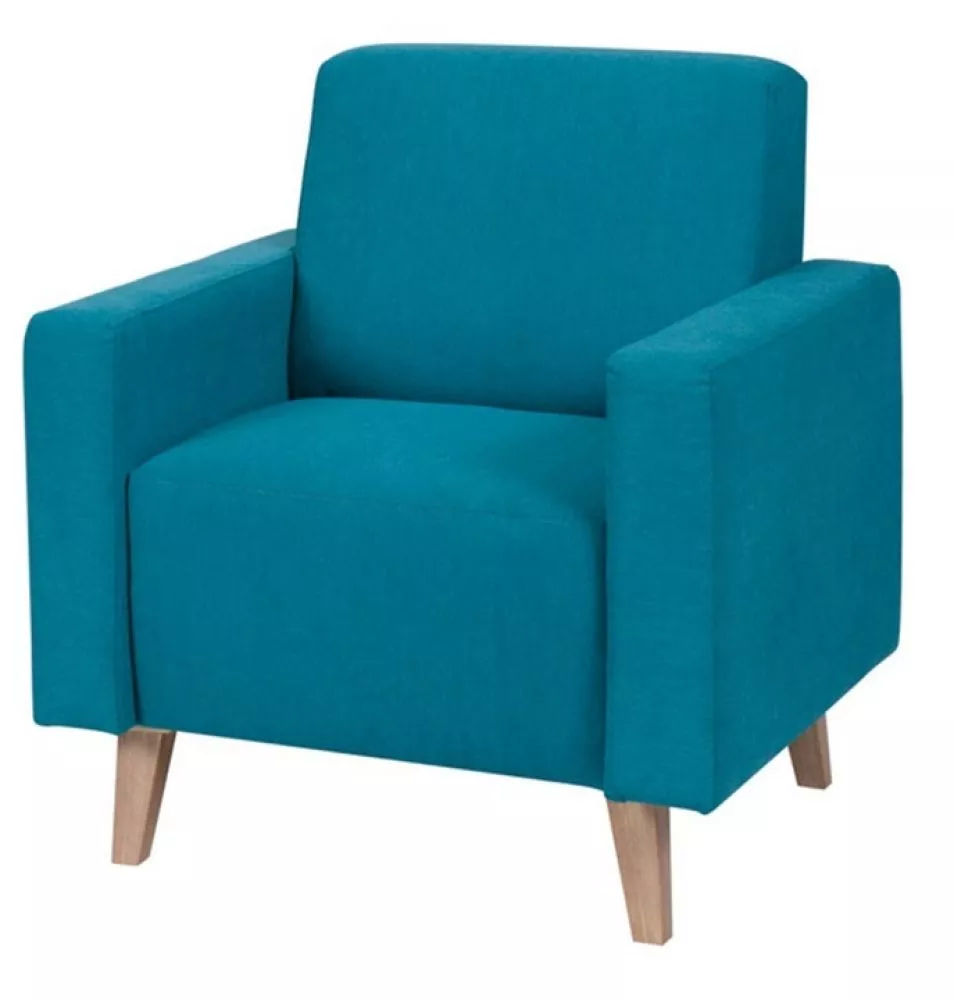 Mīksts krēsls Oviedo 1S Standard Sēdvietas dziļums: 45 cm, · Tirkīzs · 75 × 75 × 80 cm