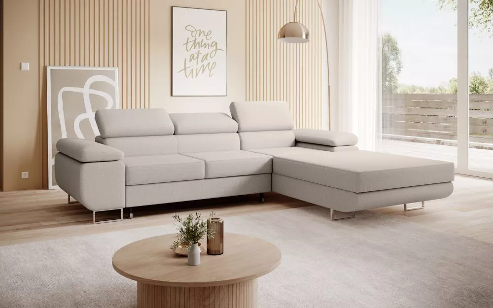 Dīvāns Corner 271 standard · Krēma · 200 × 277 × 90 cm