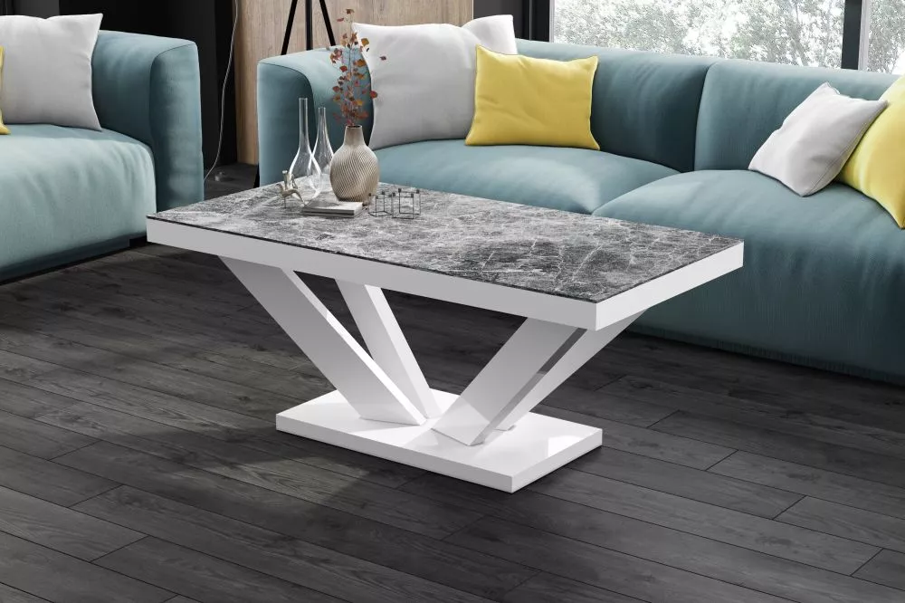 Žurnālgalds Viva 2 Mini Korpusa krāsa: tumšais marmors, · 120 × 60 × 50 cm
