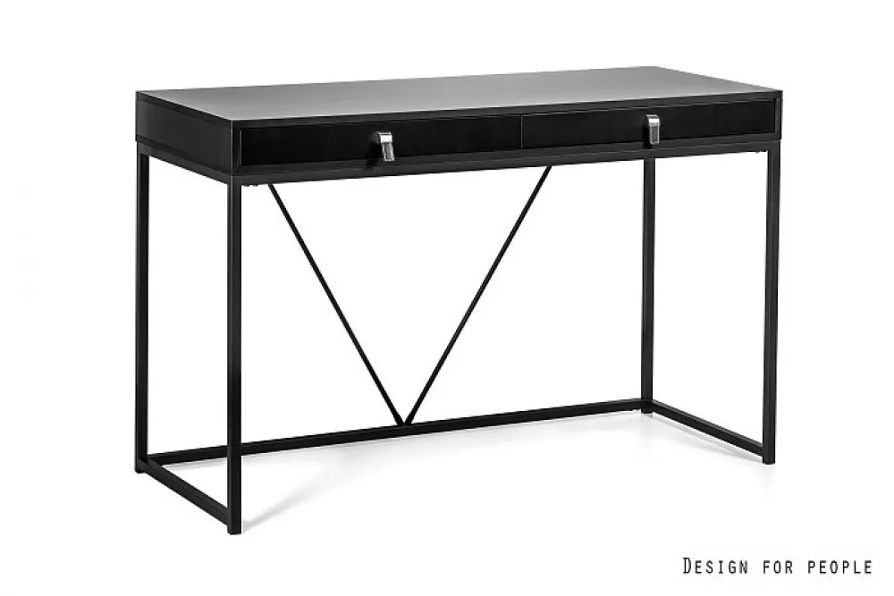 Kosmētikas galds Nortes Black · Melns · 120 × 76 × 50 cm