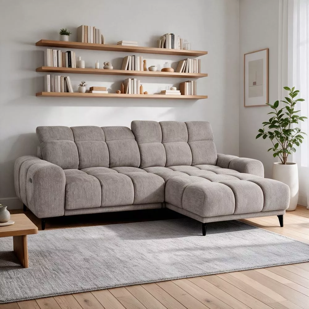 Dīvāns Monza Mini Electric Standard · Kapučīno · 182 × 275 × 85 cm