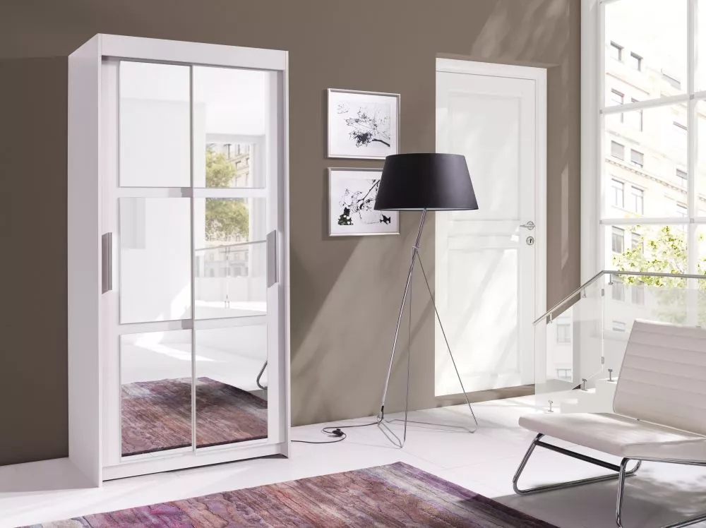 Skapis Karo 100 L · Balts · 100 × 60 × 216 cm