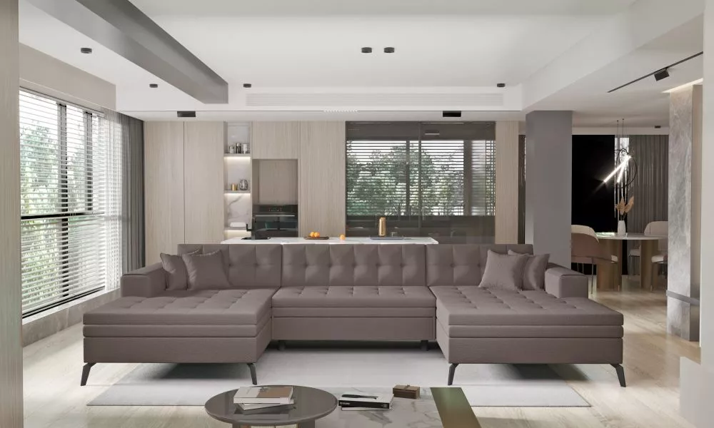 Dīvāns Vertizo Premium standard · Kapučino · 170 × 350 × 93 cm