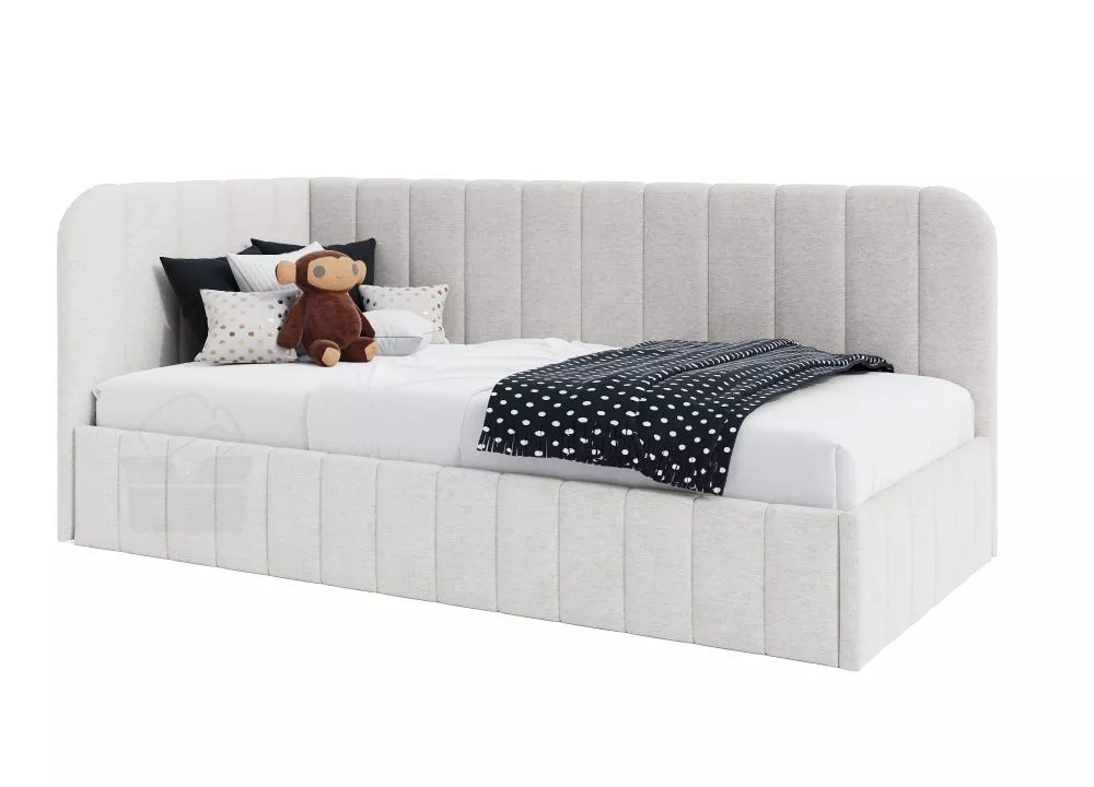 Gulta Mario SM02 Standard Guļamvietas platums: 120 cm, Guļamvietas garums: 200 cm, · Pelēks · 128 × 210 × 80 cm