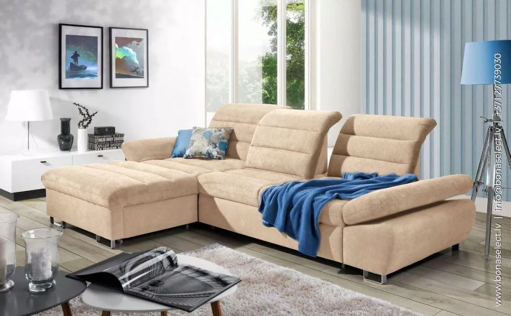 Dīvāns Roma Relax standard · Krēma · 202 × 310 × 91 cm