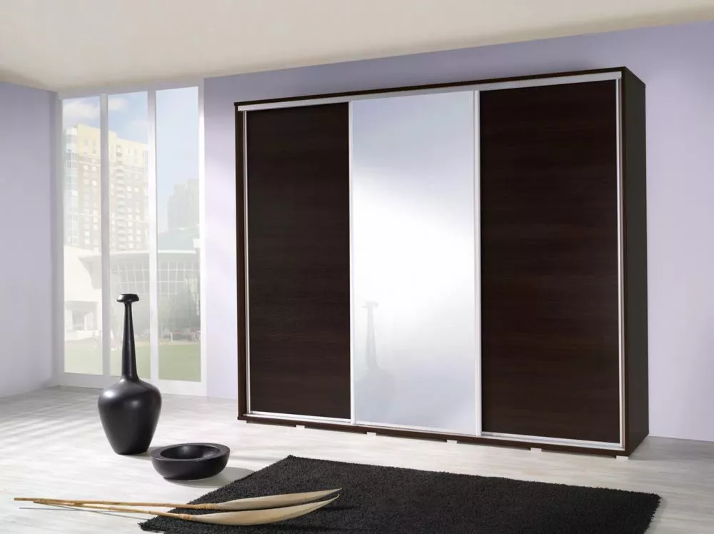 Skapis Penelopa 255 · Kastanis venge · 255 × 66 × 215 cm
