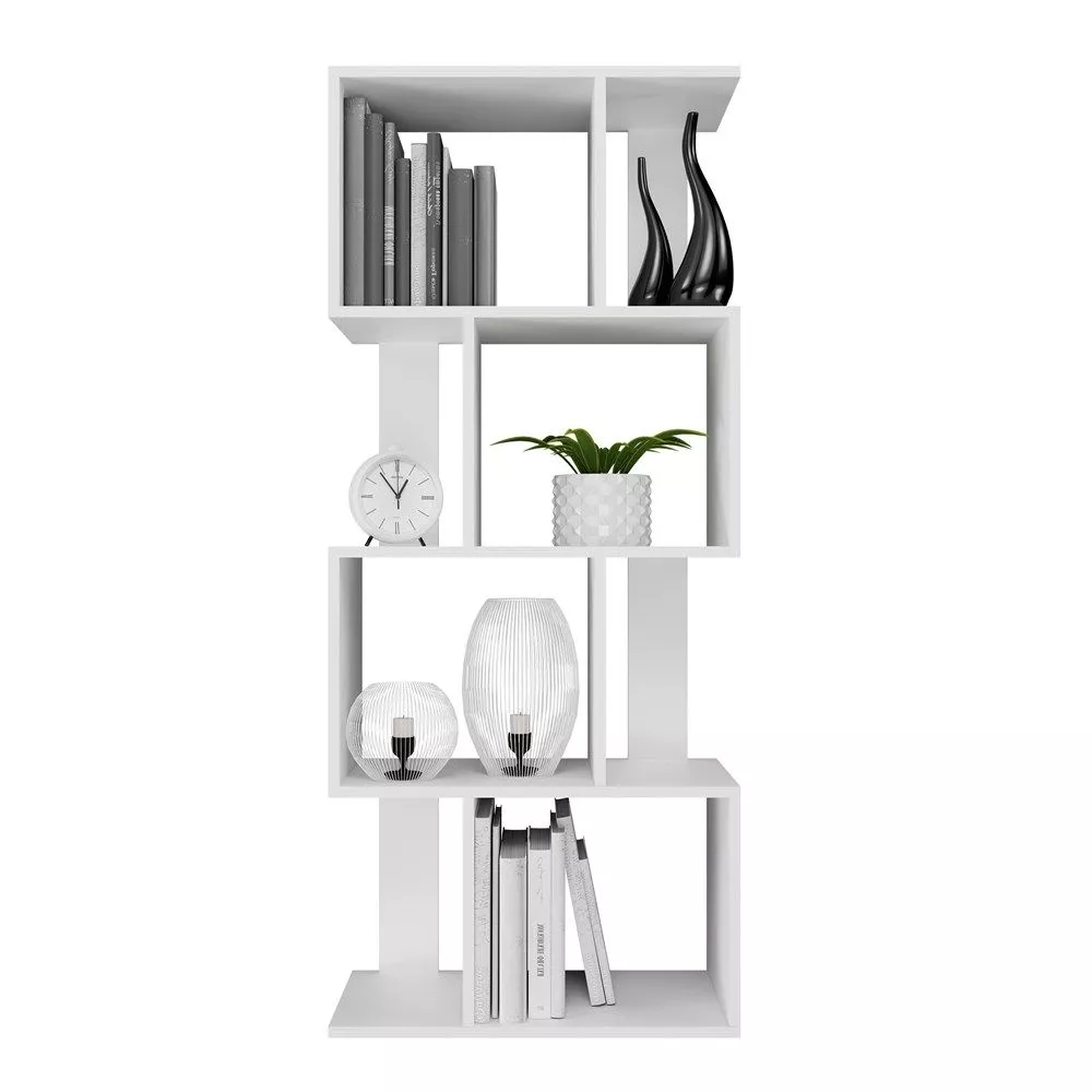 Plaukts Fiesta 4P · Balts · 59.5 × 140 × 30 cm
