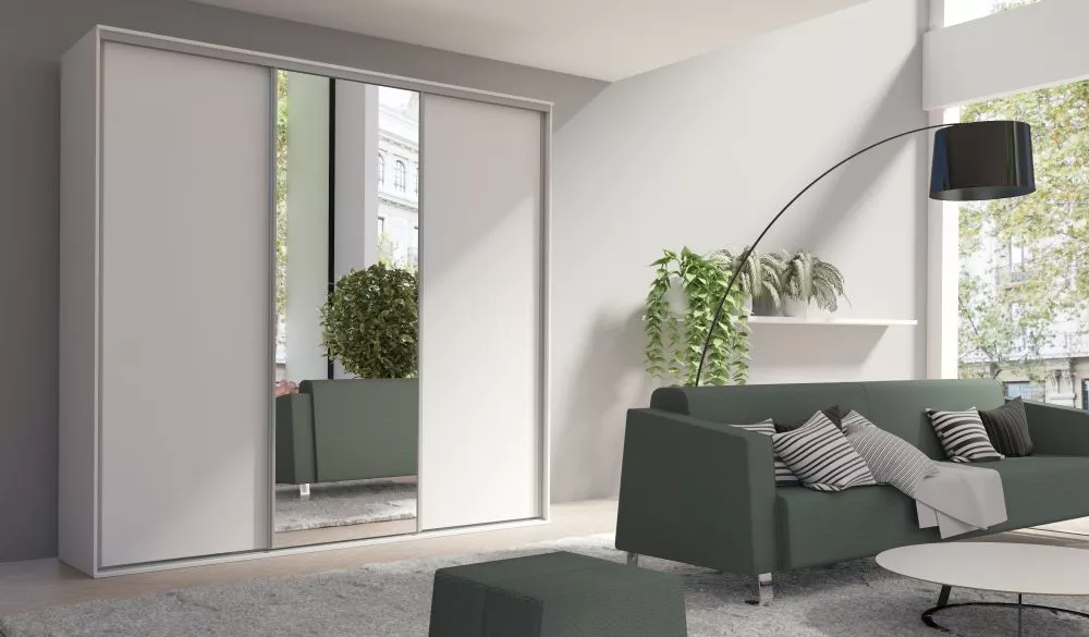 Skapis Grande 277-1 · Balts · 277 × 62 × 244 cm