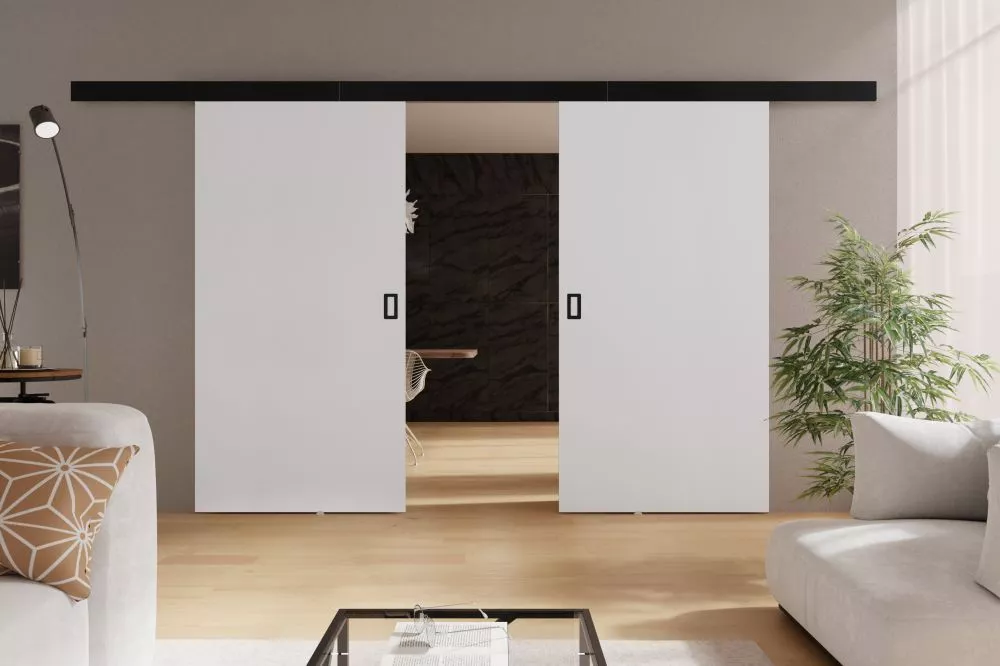 Bīdāmās durvis Werdi Duo · Balts · 212 × 205 cm