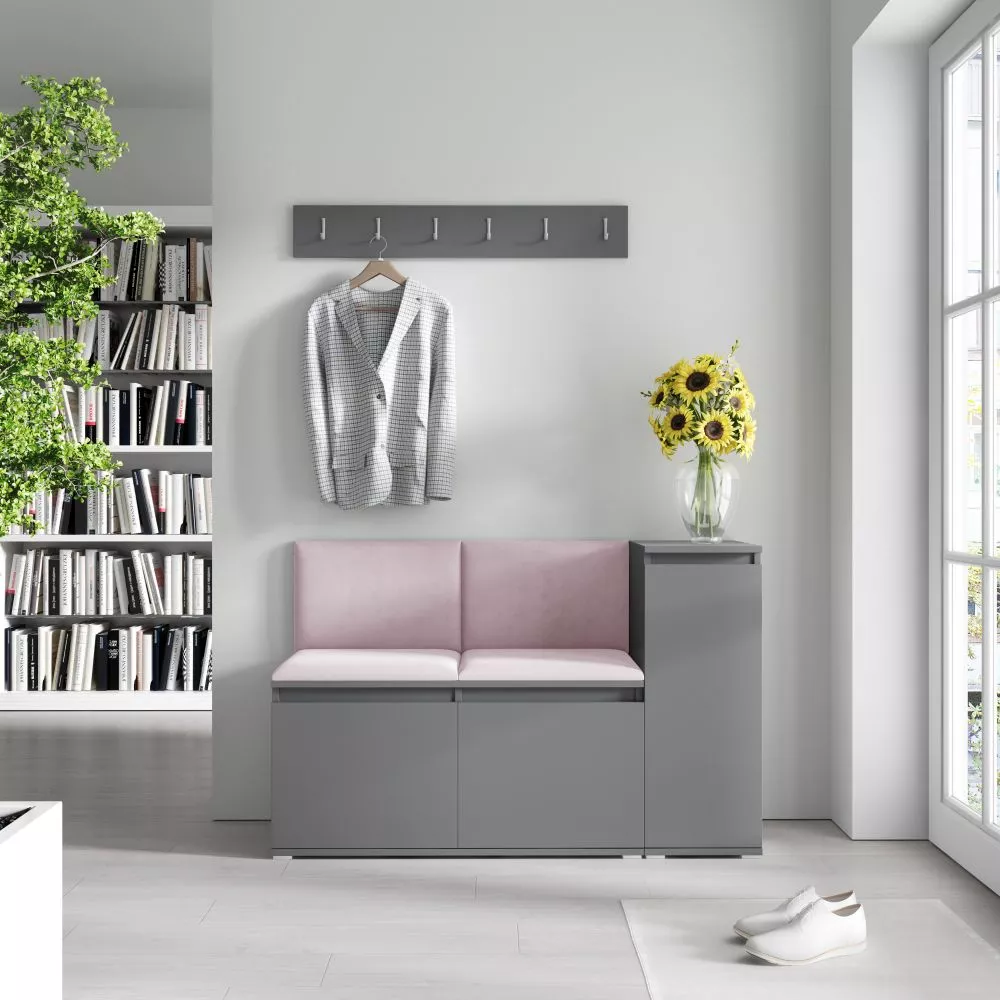 Apavu plaukts Emi 25 Trinity Korpusa krāsa: grafīts, · 130 × 40 cm