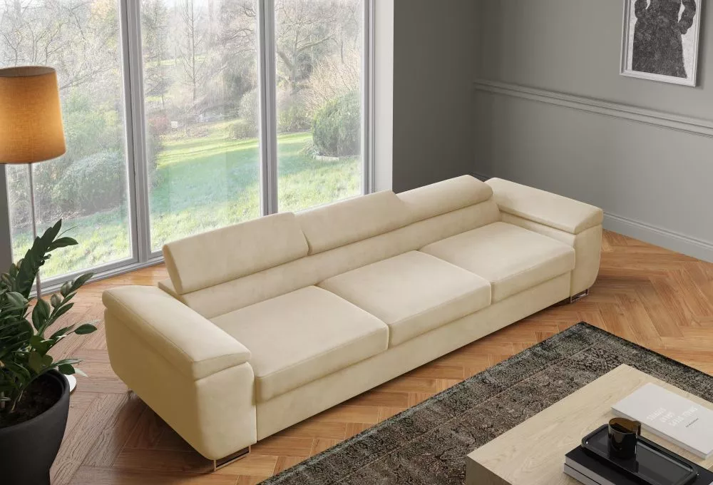 Dīvāns Alice Sofa standard · Krēms · 98 × 262 × 60 cm
