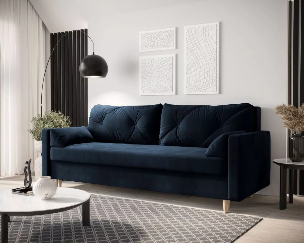 Dīvāns Astra Standard · Zils · 87 × 220 × 88 cm