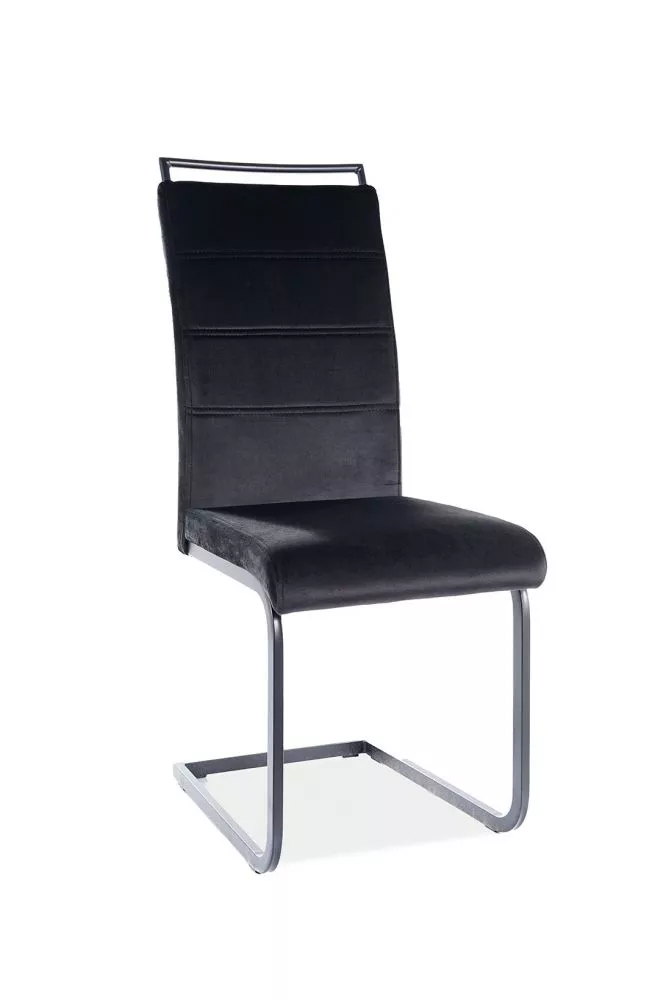 Krēsls H-441 Velvet · Melns · 102 × 41 × 42 cm