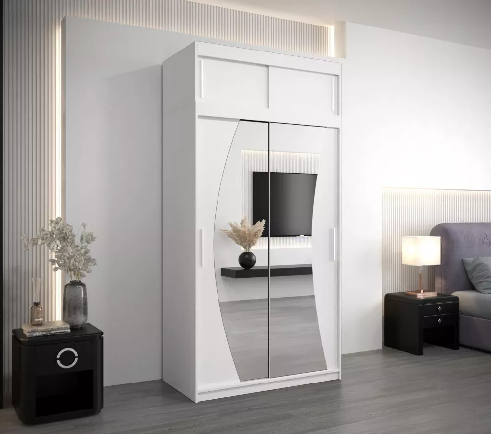 Skapis Wave Dream Premium · Balts · 120 × 62 × 240 cm