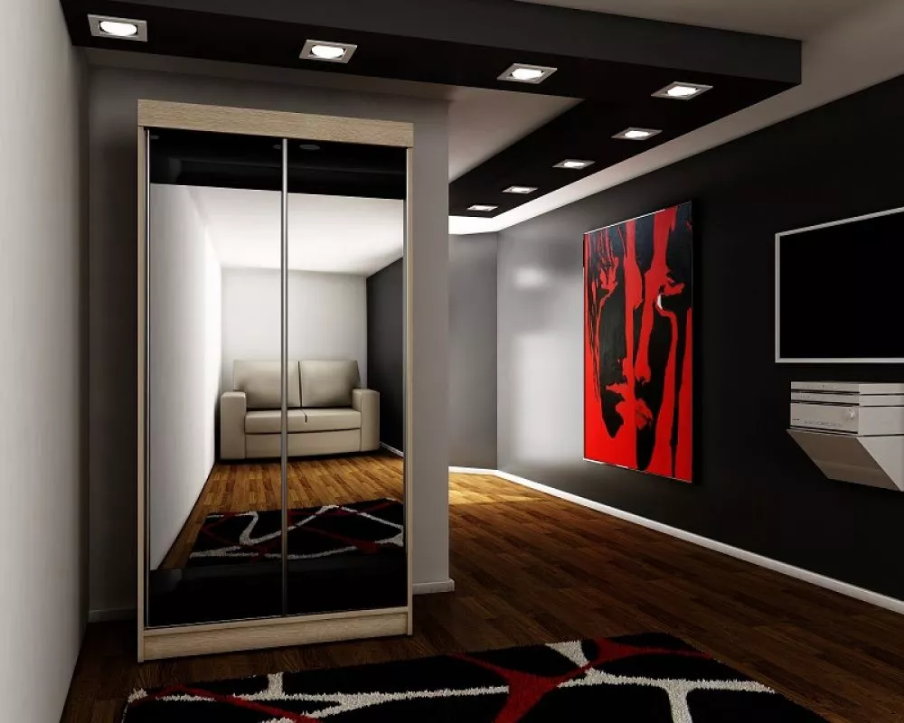Skapis Top 32 ar LED · Ozols sonoma · 100 × 62 × 200 cm