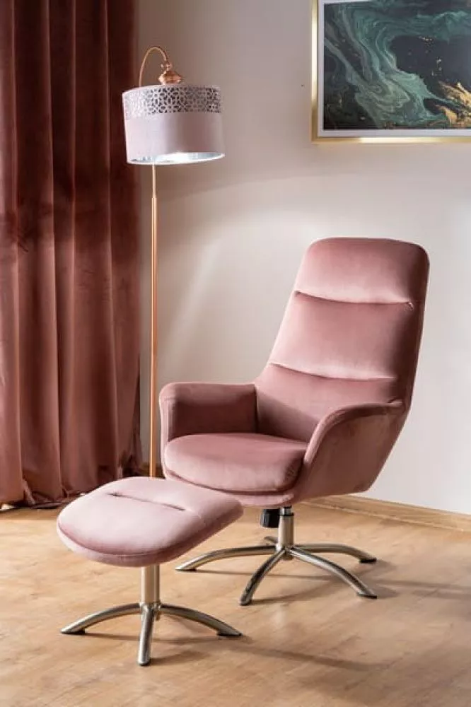 Krēsls Nixon Velvet · Rozā · 110 × 68 × 50 cm
