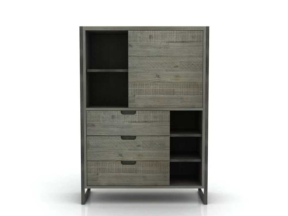 Kumode Flow FLO L04 · Smilšu · 100 × 40 × 140 cm