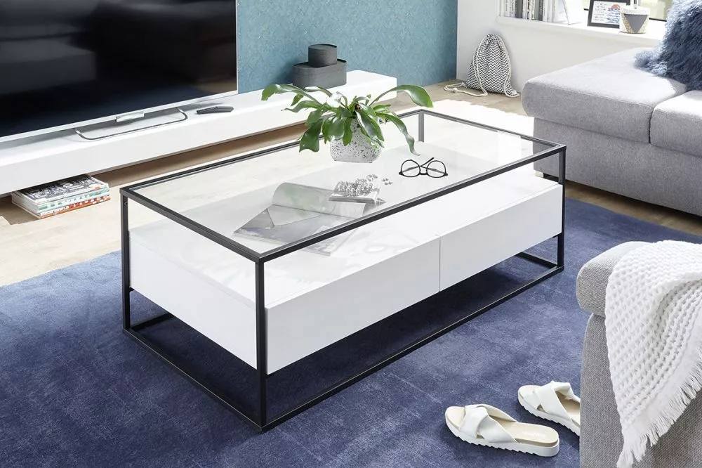 Žurnālgalds Evora · Balts · 120 × 60 × 40 cm