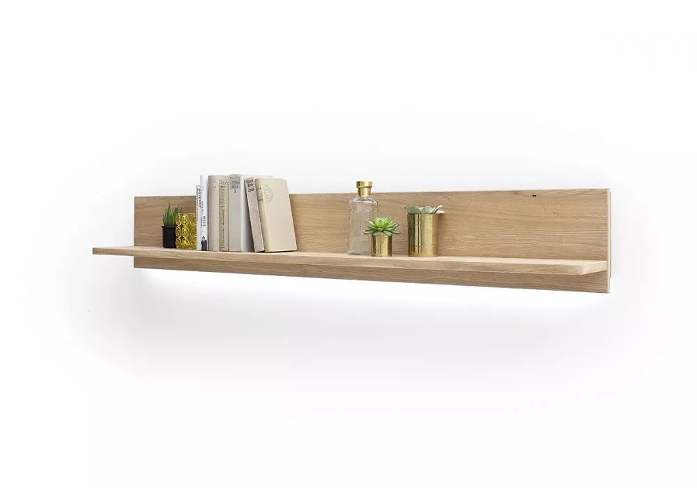 Plaukts Portland 50 ar LED · Ozols · 160 × 24 × 23 cm