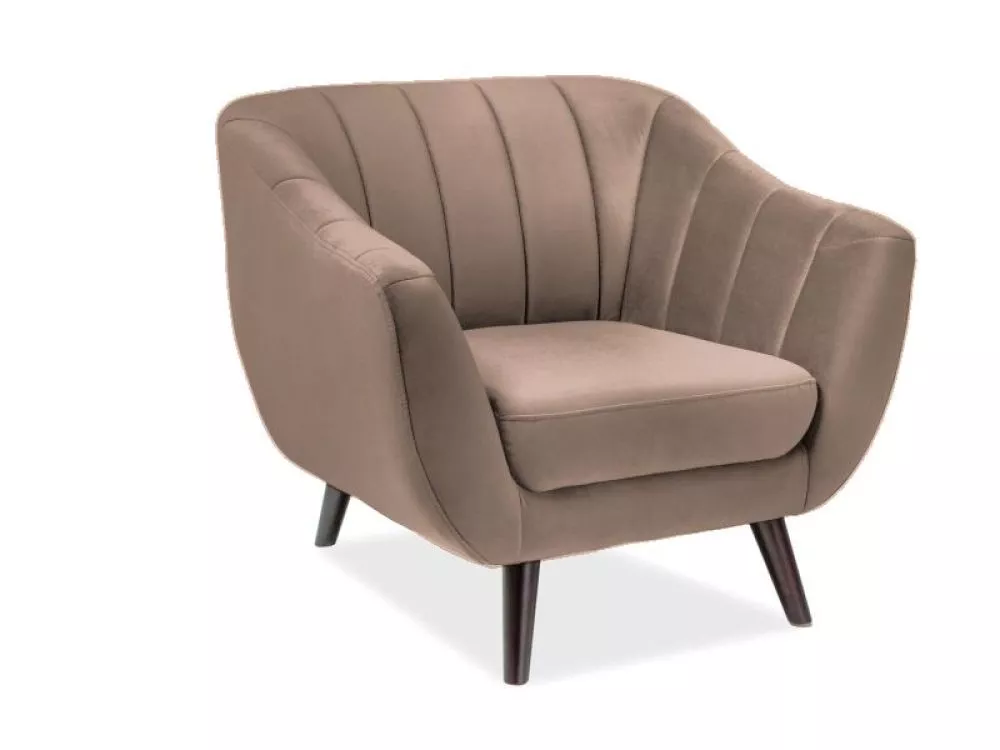Krēsls Elite 1S Velvet · Tumši bēšs · 83 × 91 × 85 cm