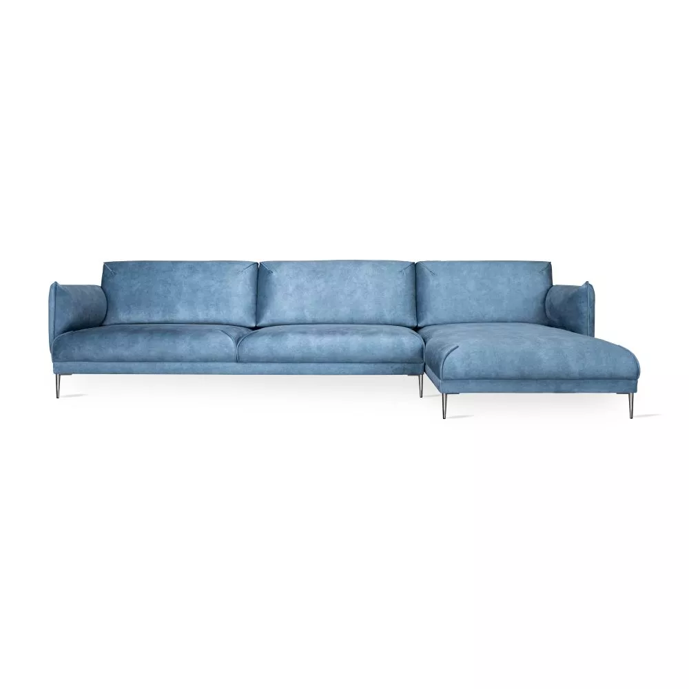 Dīvāns Fenix XL Corner Standard · Gaiši zils · 162 × 322 × 87 cm