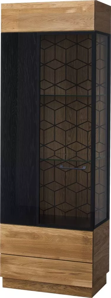 Sekcija Mosaic L ar LED Korpusa krāsa: medus ozols, · 67 × 42 × 196 cm