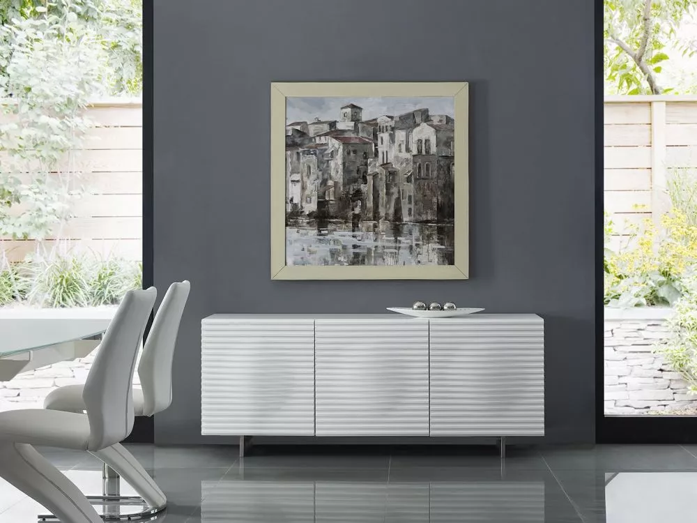 Kumode Hudson H04 · Balts · 180 × 49 × 73 cm