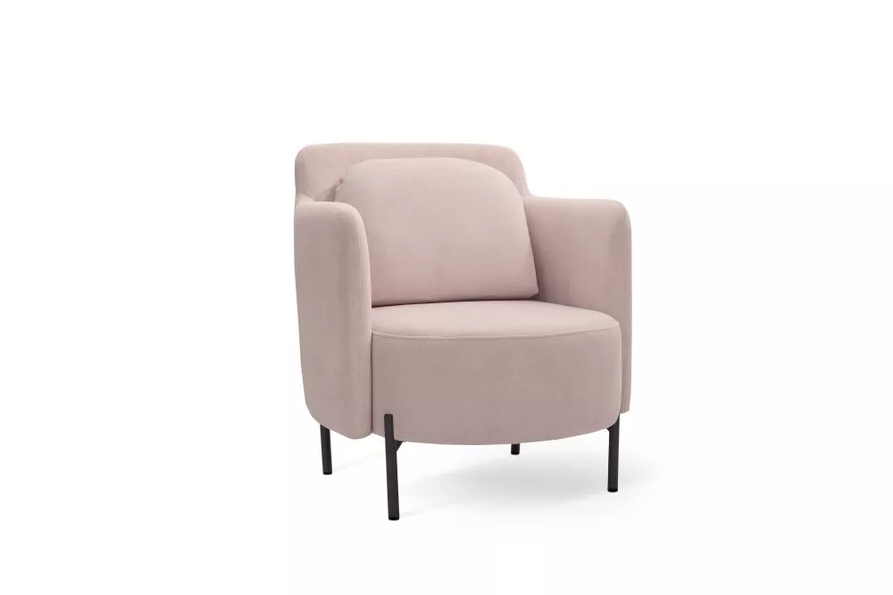 Krēsls Glam 1 Standard · Rozā · 86 × 83 × 76 cm