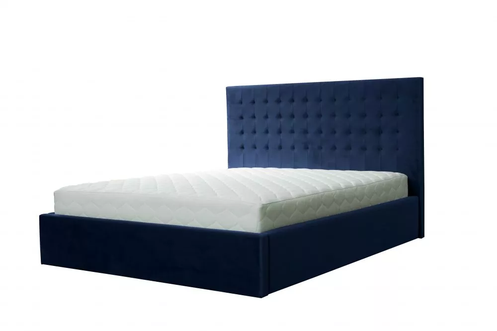 Gulta Giacinto standard ar stelāžu Guļamvietas platums: 160 cm, Guļamvietas garums: 200 cm, stelāžas tips: koka, · Zils 
