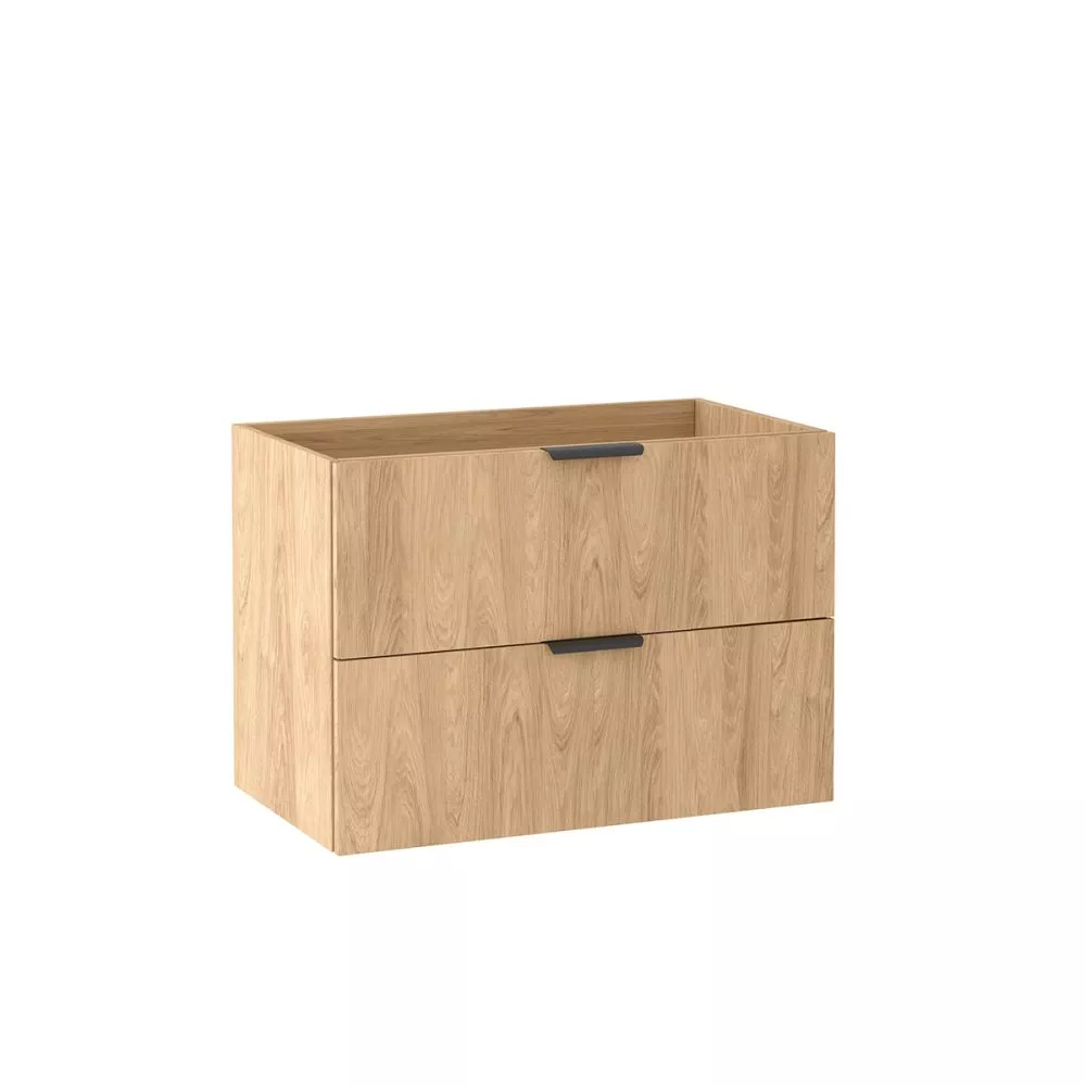 Vannas istabas skapītis Luna 80 · Ozols hikora · 80 × 57 × 45.8 cm