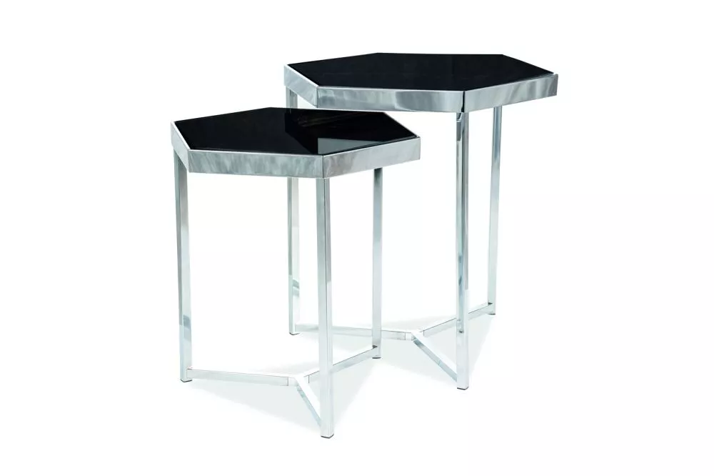 Žurnālgalds Milos Set Korpusa krāsa: melns, · 48 × 42 × 50 cm