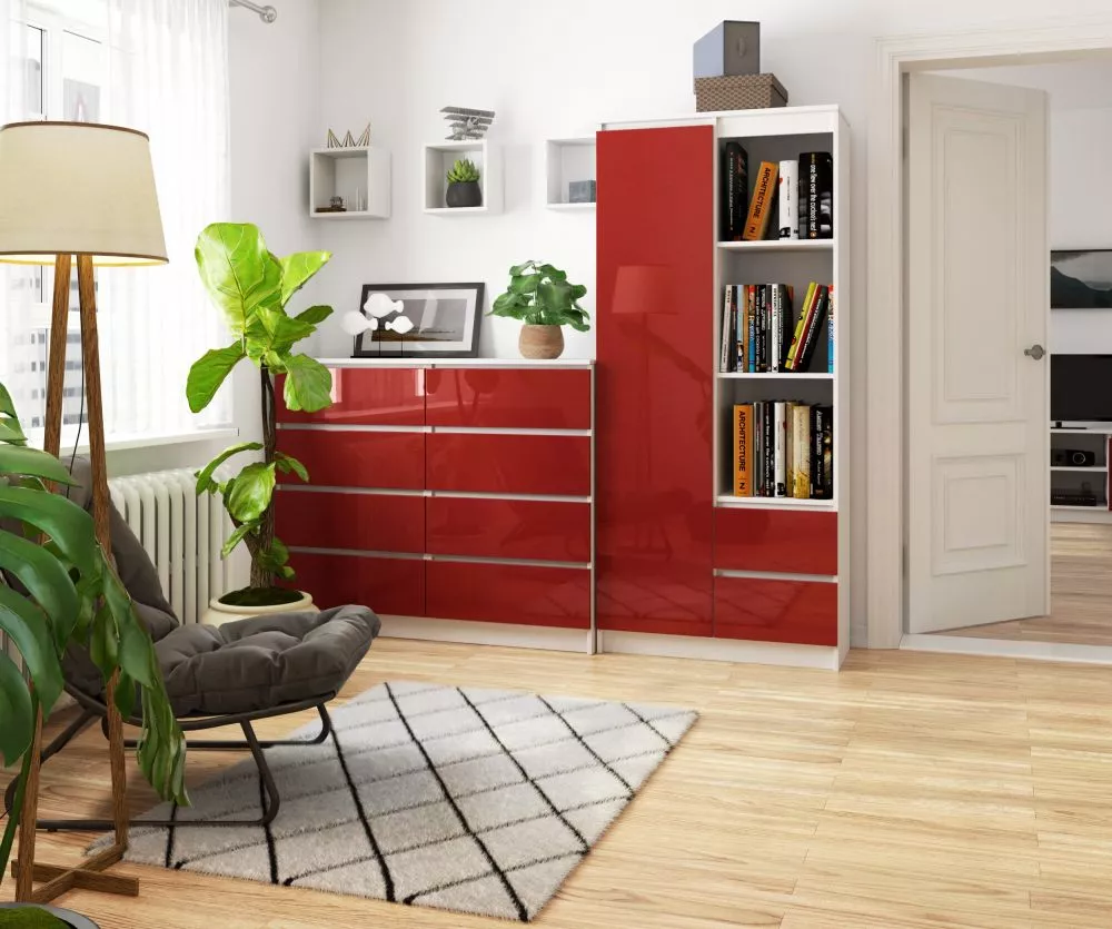 Plaukts R11 1D2SZ Gloss · 80 × 180 × 35 cm
