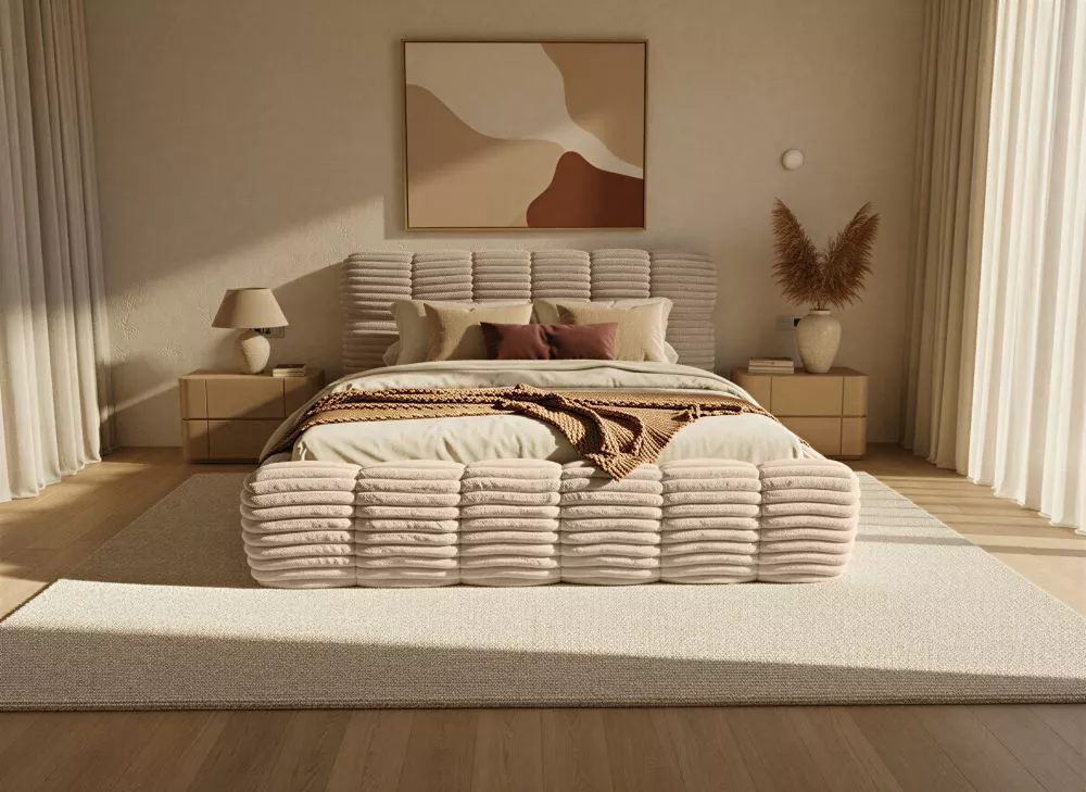 Gulta Boston Slim Standard ar stelāžu Guļamvietas platums: 160 cm, Guļamvietas garums: 200 cm, stelāžas tips: koka, · Bē