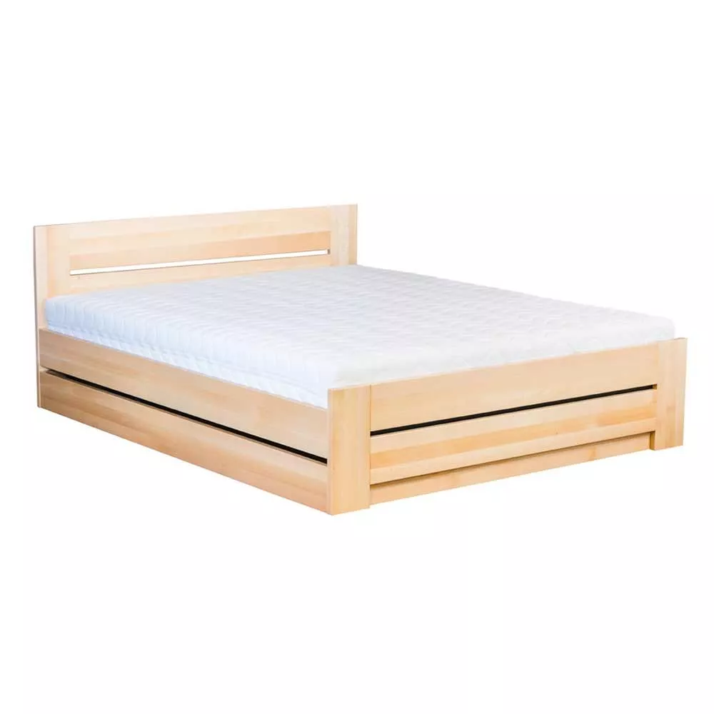 Gulta LK 198 BOX ar stelāžu Guļamvietas platums: 160 cm, Guļamvietas garums: 200 cm, stelāžas tips: koka, · Dižskābardis