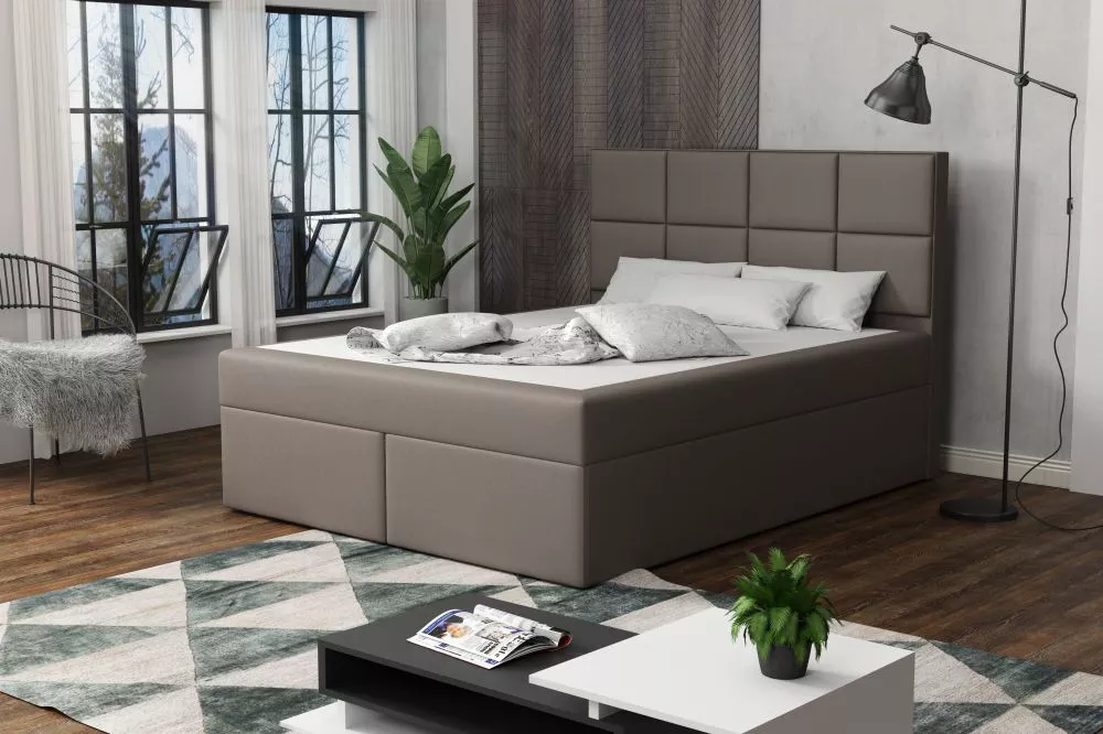Gulta Besso Eco Premium Standard Guļamvietas platums: 180 cm, Guļamvietas garums: 200 cm, · Brūns · 182 × 210 × 120 cm