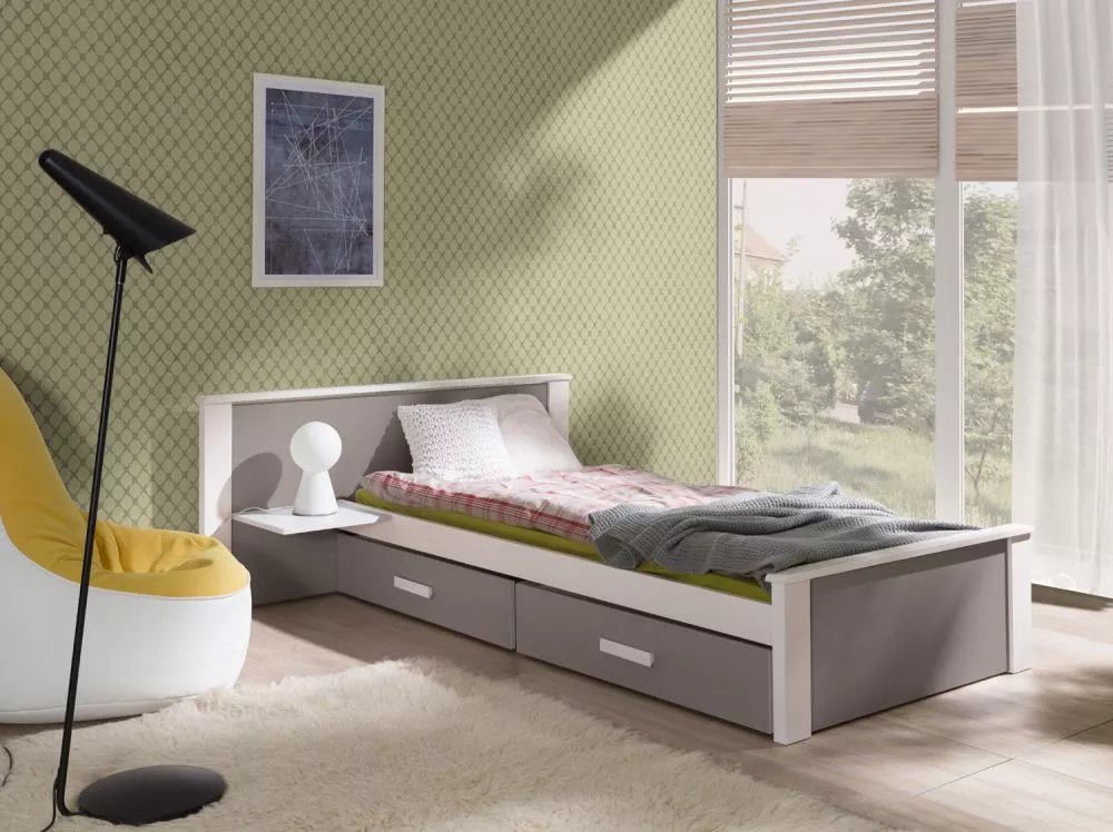 Bērnu gulta Aldo plus 80x180 ar stelāžu Guļamvietas platums: 80 cm, Guļamvietas garums: 180 cm, · 149 × 210 × 72 cm