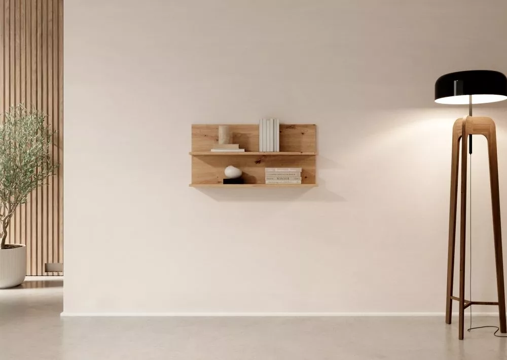 Plaukts Evi 08 · Ozols artisan · 80 × 40 × 15 cm