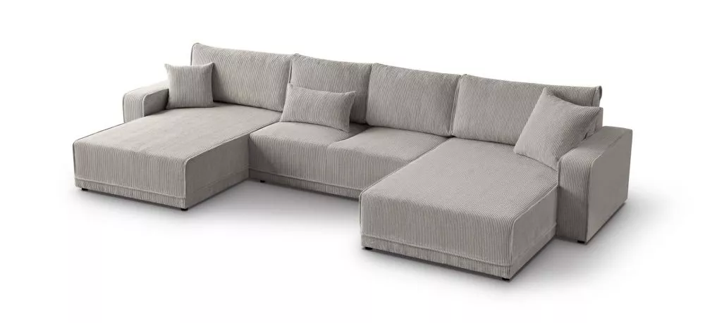 Dīvāns Primo U Comfort standard · Kapučino · 185 × 390 × 86 cm
