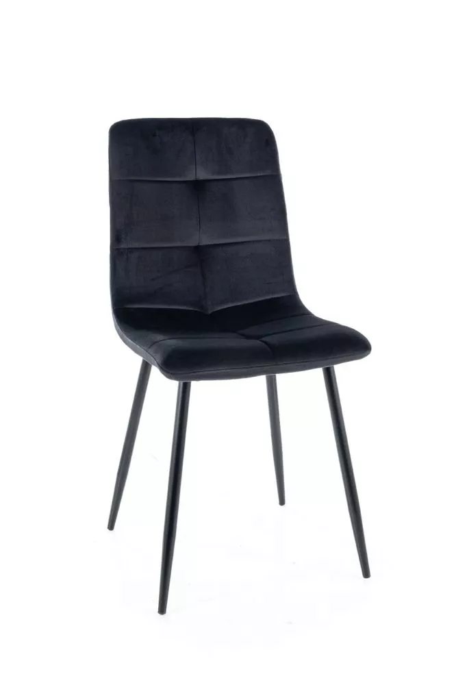 Krēsls Ivo Velvet · Melns · 91 × 45 × 52 cm