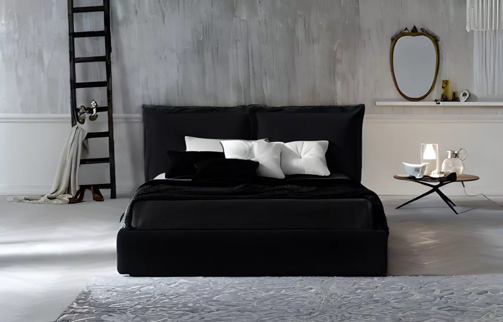 Gulta Szymek Premium Standard ar stelāžu Guļamvietas platums: 200 cm, Guļamvietas garums: 200 cm, stelāžas tips: Elastīg