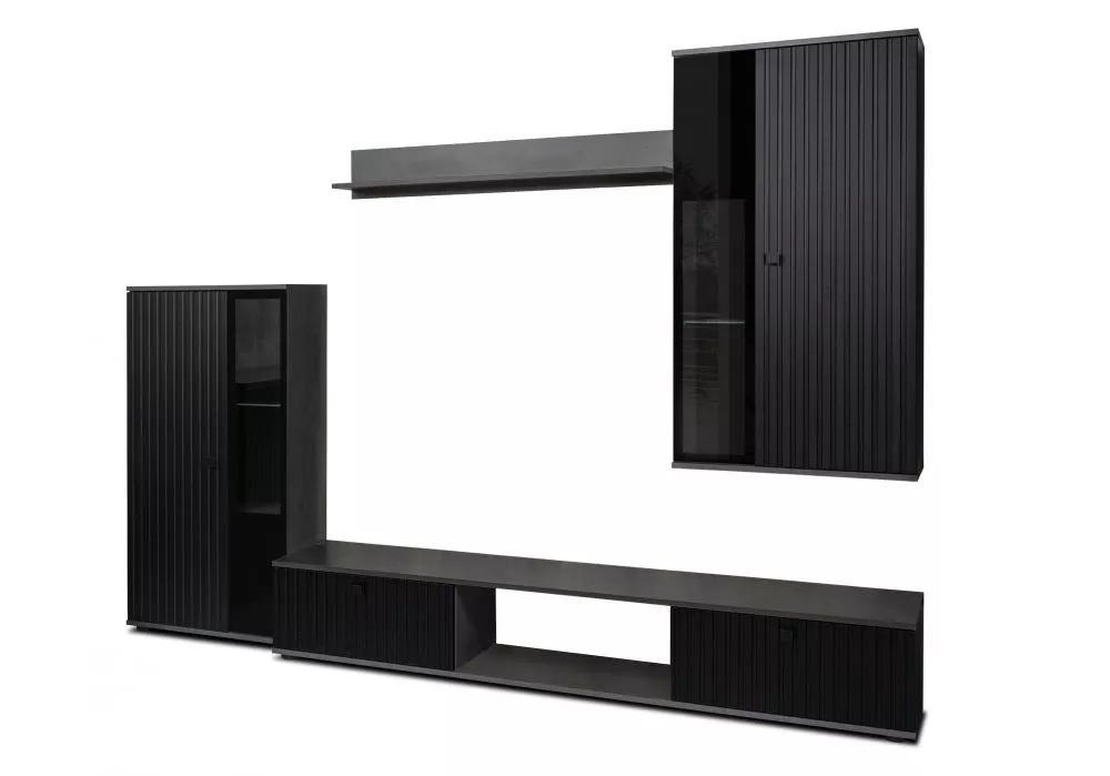 Sekcija Salsa Lamele ar LED Korpusa krāsa: antracīts, · 240 × 40.2 × 180 cm