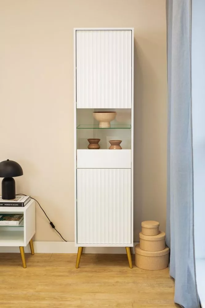 Sekcija Barcelona R2D · Balts · 45 × 40 × 193 cm
