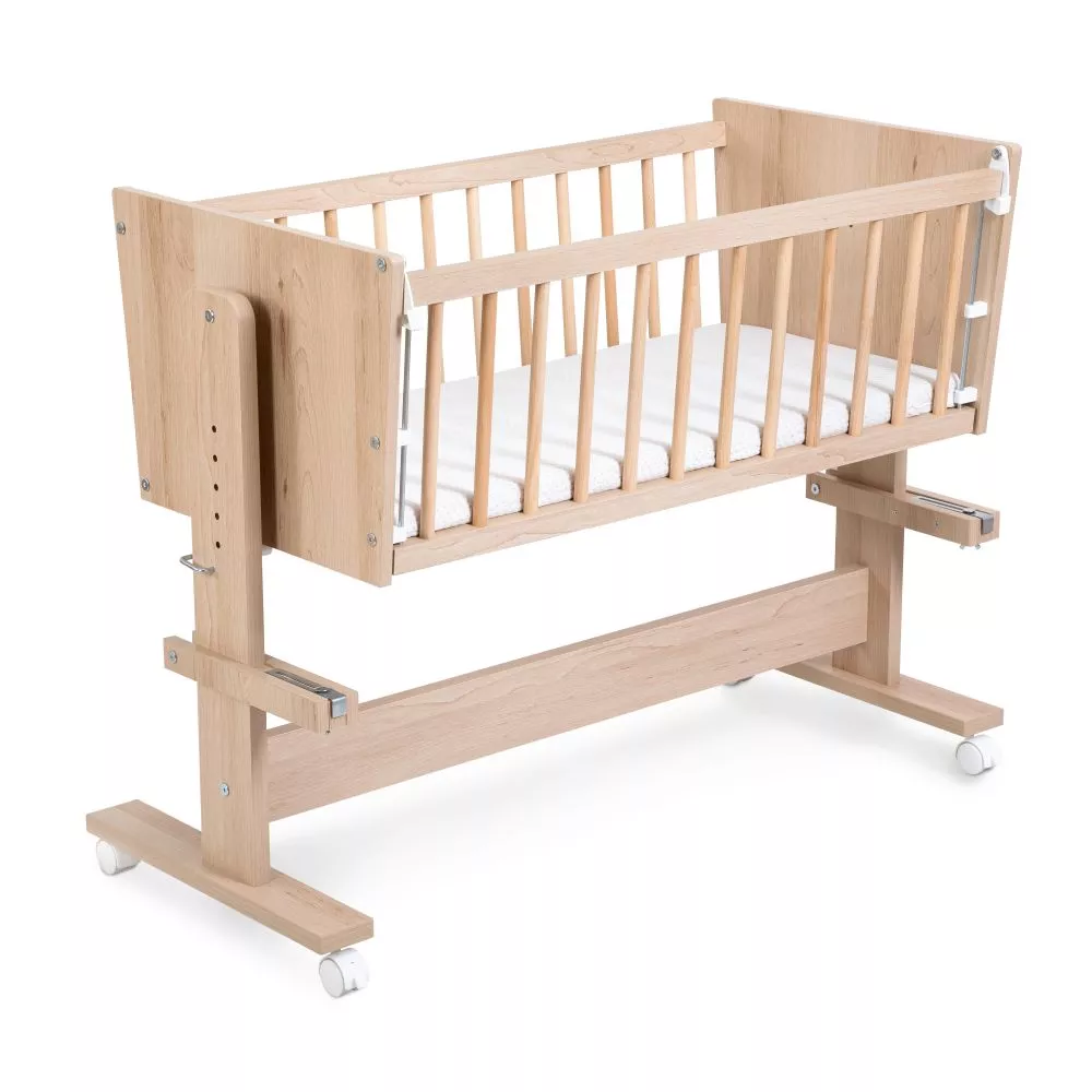 Bērnu gultiņa Zoya 5in1 40x89 ar stelāžu Guļamvietas platums: 40 cm, Guļamvietas garums: 89 cm, · Dižskābardis · 50 × 10