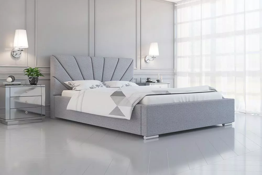 Gulta Bed 9 standard ar stelāžu Guļamvietas platums: 90 cm, Guļamvietas garums: 200 cm, stelāžas tips: koka, · Gaiši pel