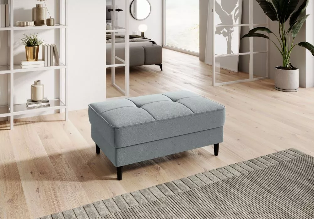 Pufs Bellis P Premium Standard Auduma numurs: Savoi 100, · Gaiši pelēks · 97 × 42 × 62 cm