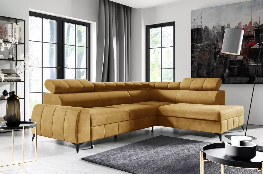 Dīvāns London Relax standard · Dzeltens · 203 × 279 × 83 cm