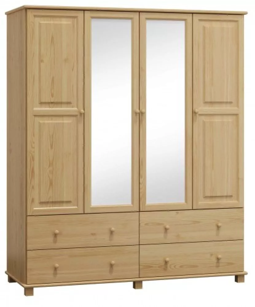 Skapis Martisha 4D4 · Priede · 160 × 60 × 190 cm