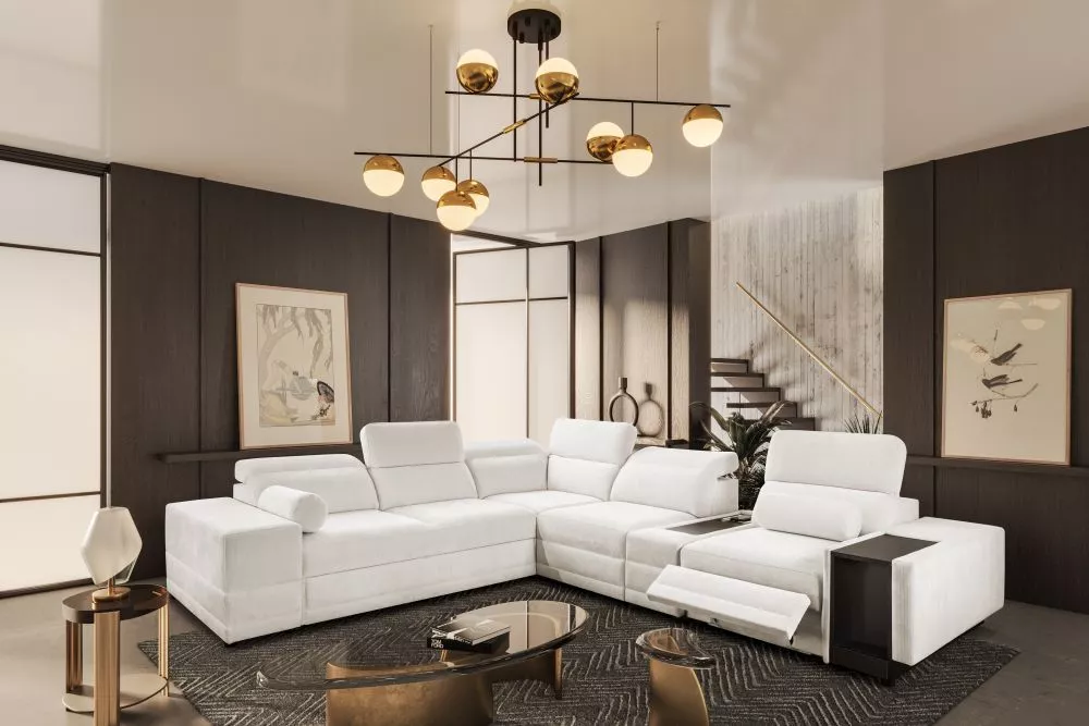 Dīvāns Enzo 13 Mix Standard · Krēms · 320 × 278 × 71 cm