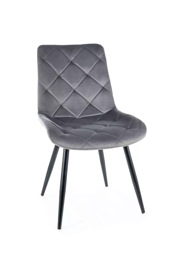 Krēsls Ralph Velvet · Pelēks · 88 × 51 × 63 cm